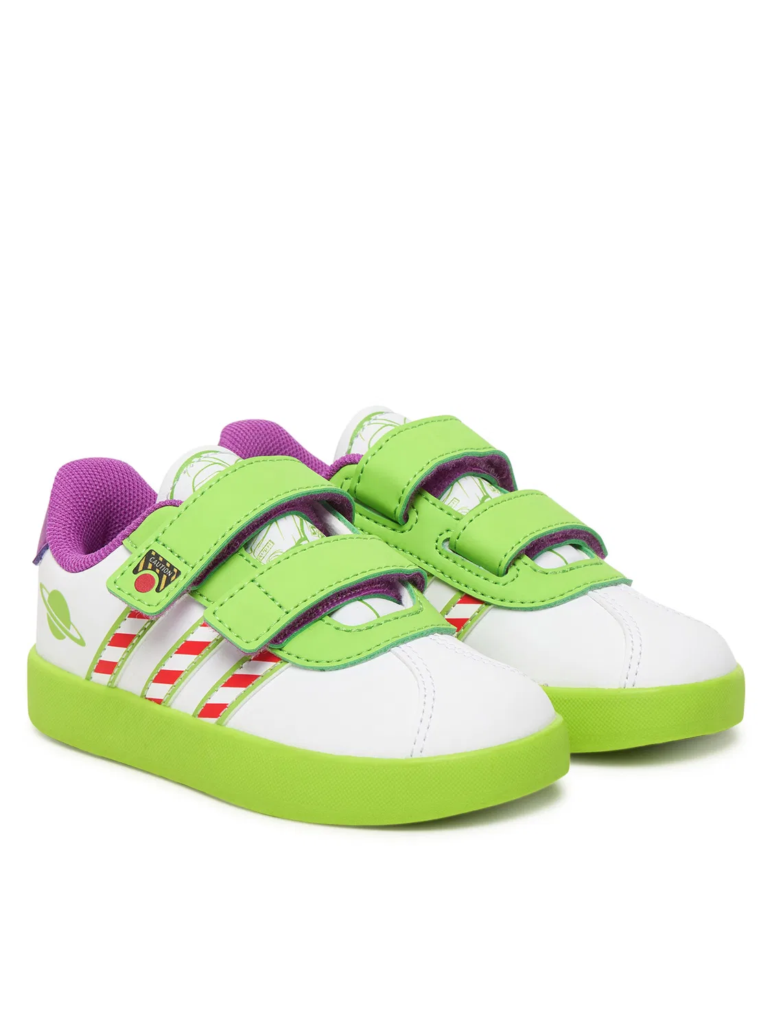 Кроссовки для мальчика Vl Court Buzz Cf Adidas, белый — фото 2