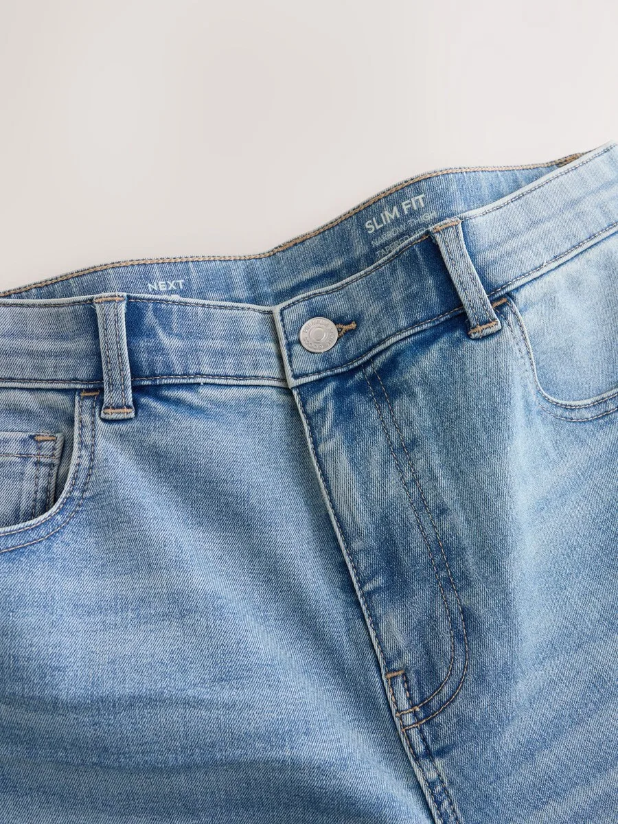 Джинсы Next Slim fit 'Essential' из синего денима — фото 3