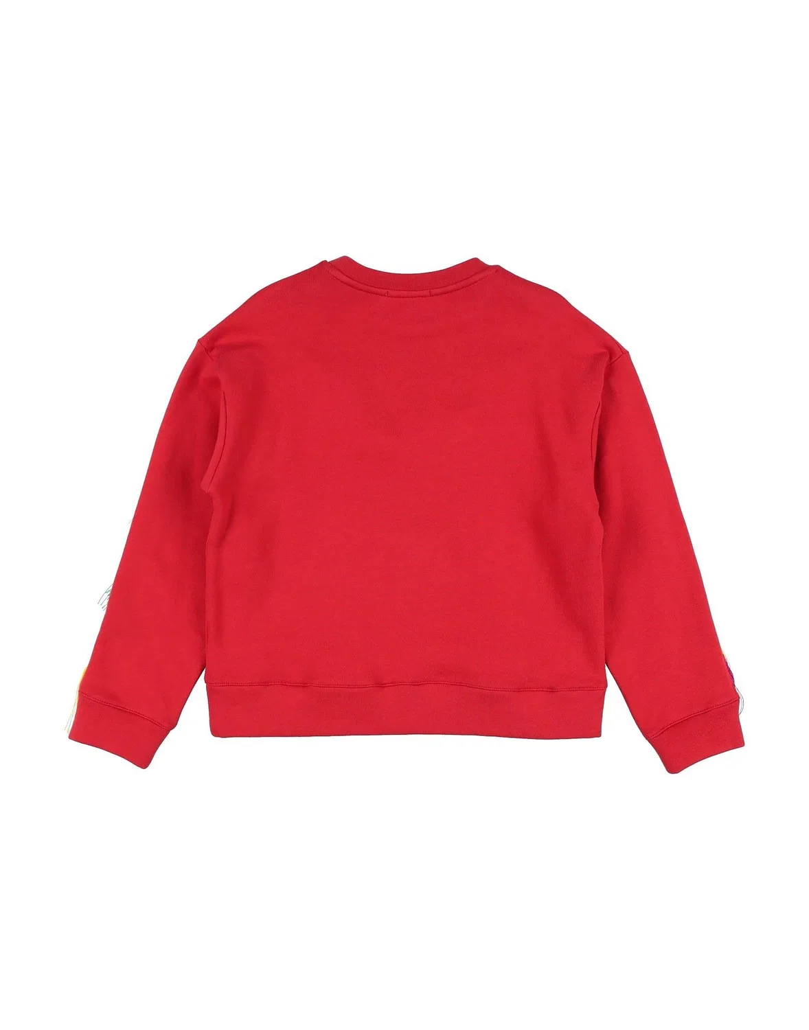 Детская флисовая кофта для девочек с бахромой Stella Mccartney Kids, красный — фото 2