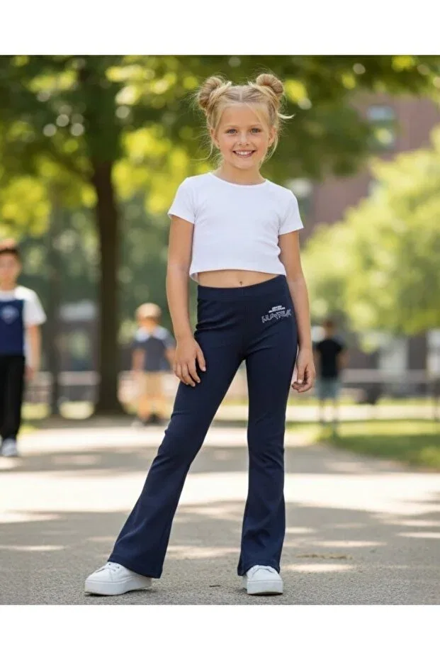 Детские леггинсы для девочек хлопковые Kpop girls' leggings Seabubbles, Fume