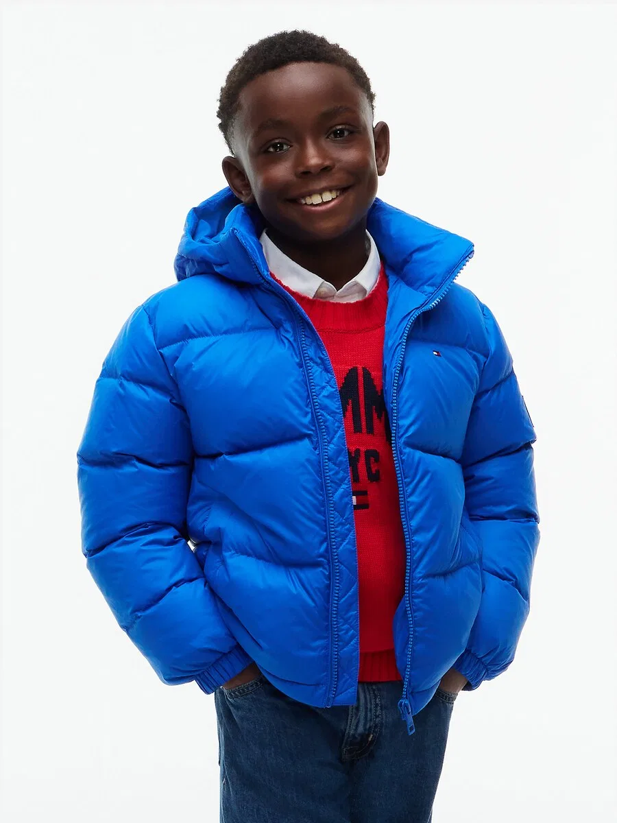 Зимняя куртка TOMMY HILFIGER 'Essential' королевского синего цвета — фото 2