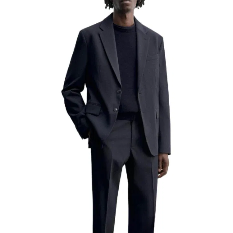 Мужской деловой костюм Sea Blue ZARA, Sea Blue — фото 4