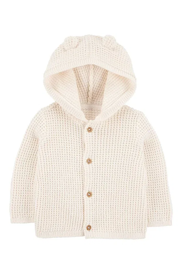 Детский кардиган с капюшоном Carter'S, Ecru
