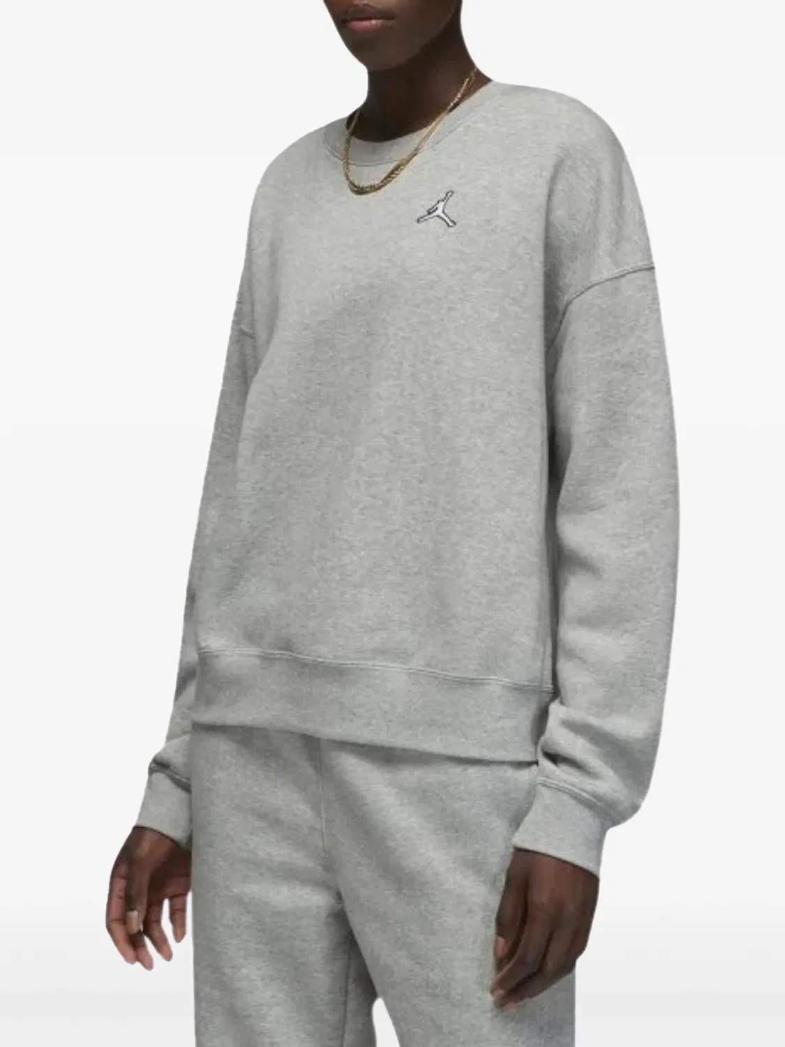 Jordan Свитшот Brooklyn Fleece "Heather Grey" — фото 2