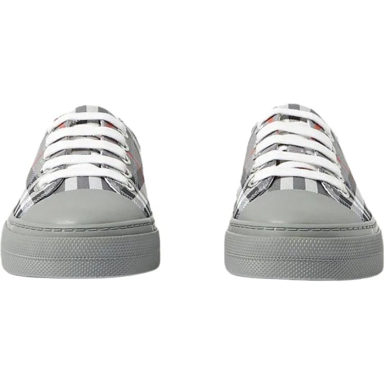 Детские кеды из хлопка Burberry, Cool Charcoal Gray — фото 4