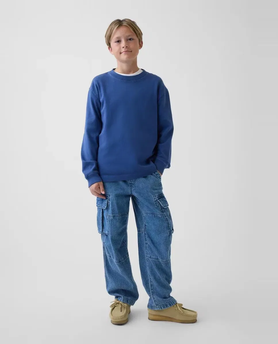 Детские штаны карго для мальчиков с эластичным поясом Gap, Azul