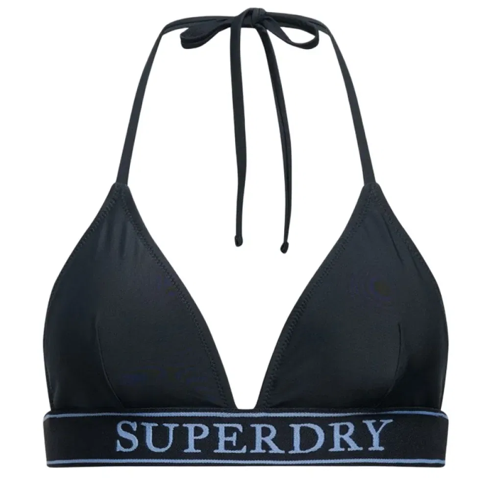 Топ бикини с логотипом Triangle Superdry, синий
