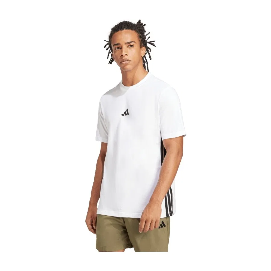 Футболка с коротким рукавом из 100% хлопка adidas M 3s Sj T, Белый — фото 2