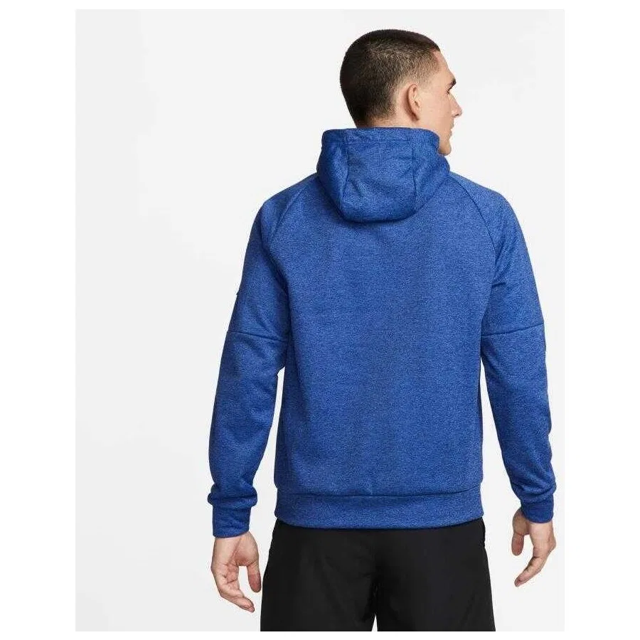 Худи мужское с длинным рукавом Nike Therma Fit, Темно-синий — фото 2