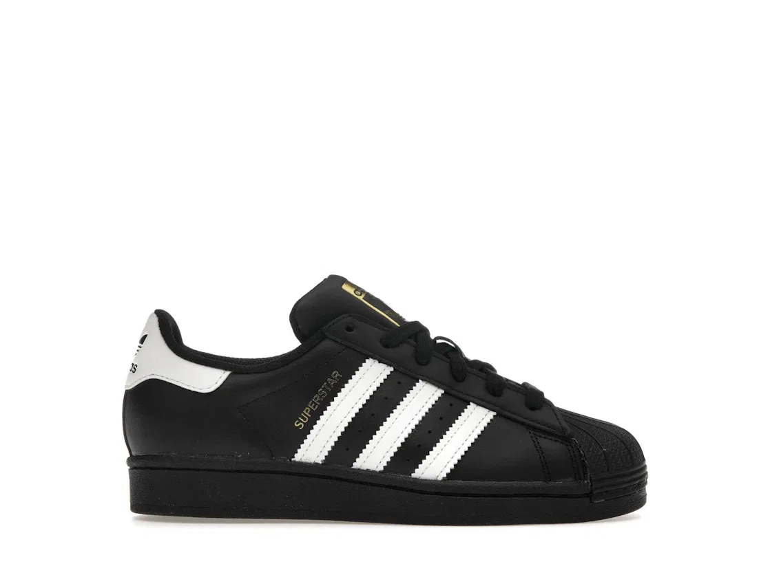 Детские кроссовки lifestyle с принтом Adidas Superstar, Core Black Cloud White Core Black