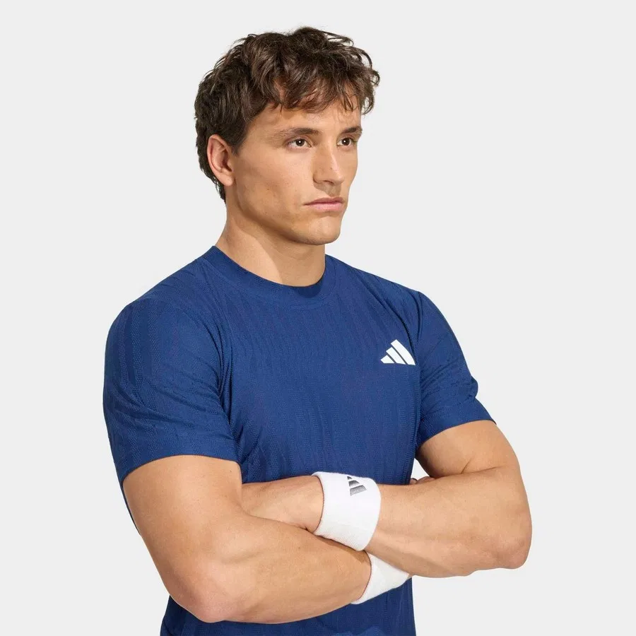 Футболка с длинным рукавом Tennis Freelift adidas, Синий — фото 4