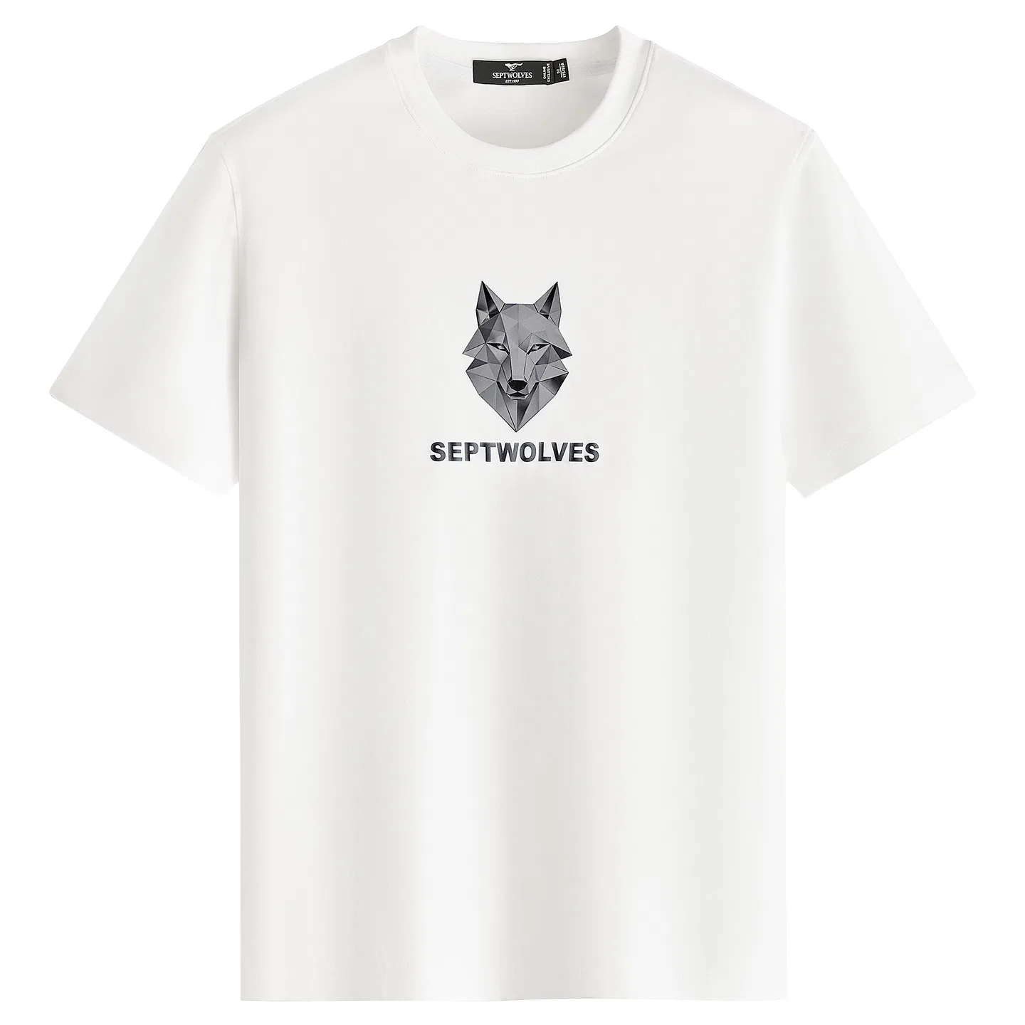 Футболка детская с круглым вырезом Raw White SEPTWOLVES