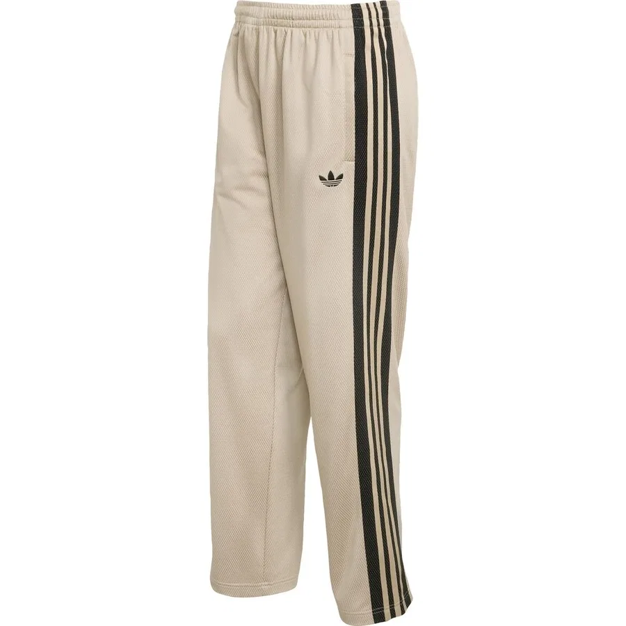 Спортивные брюки свободного кроя с принтом, модель Loose Mesh Trackpants, adidas, Хаки — фото 3