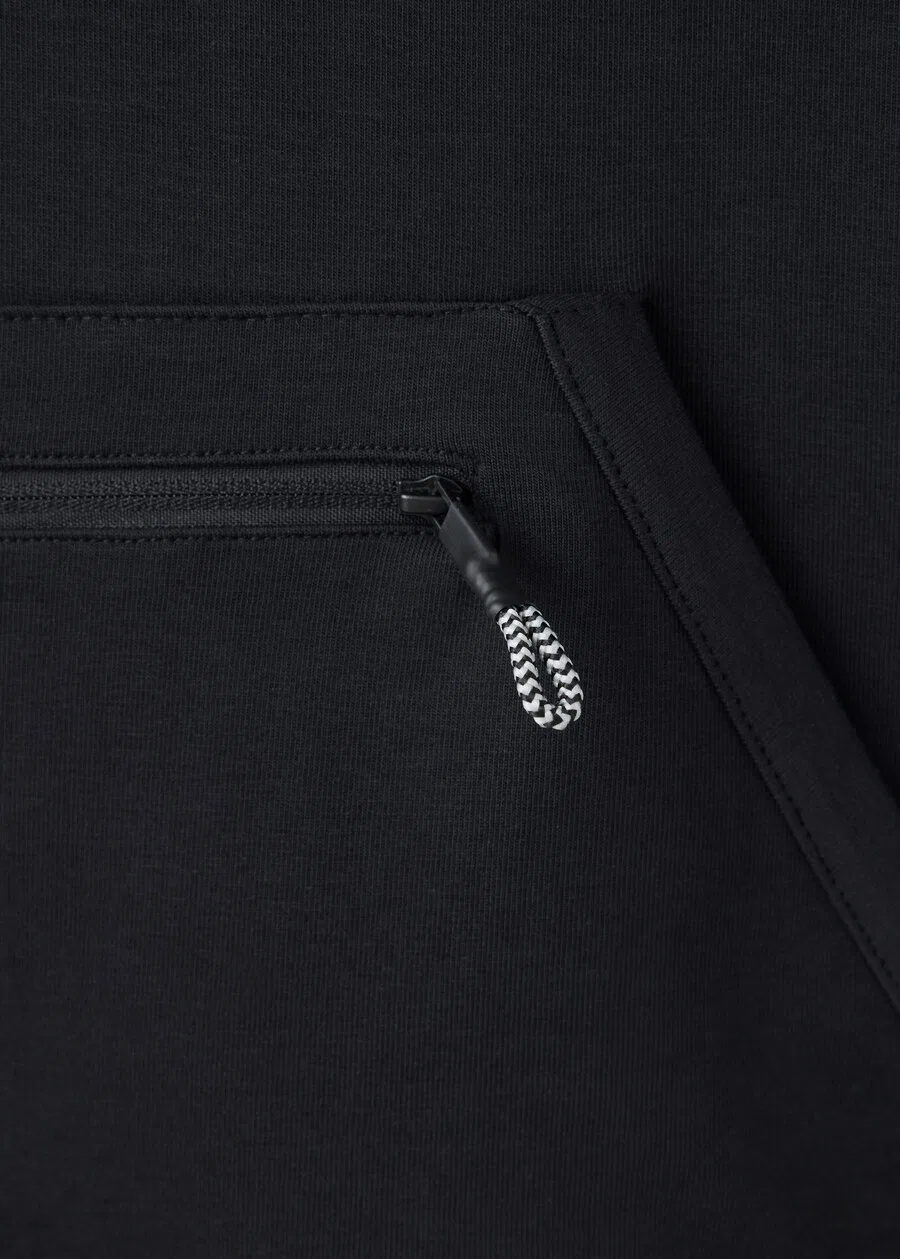 Детская толстовка MANGO KIDS 'ZIPSET' черного цвета — фото 3