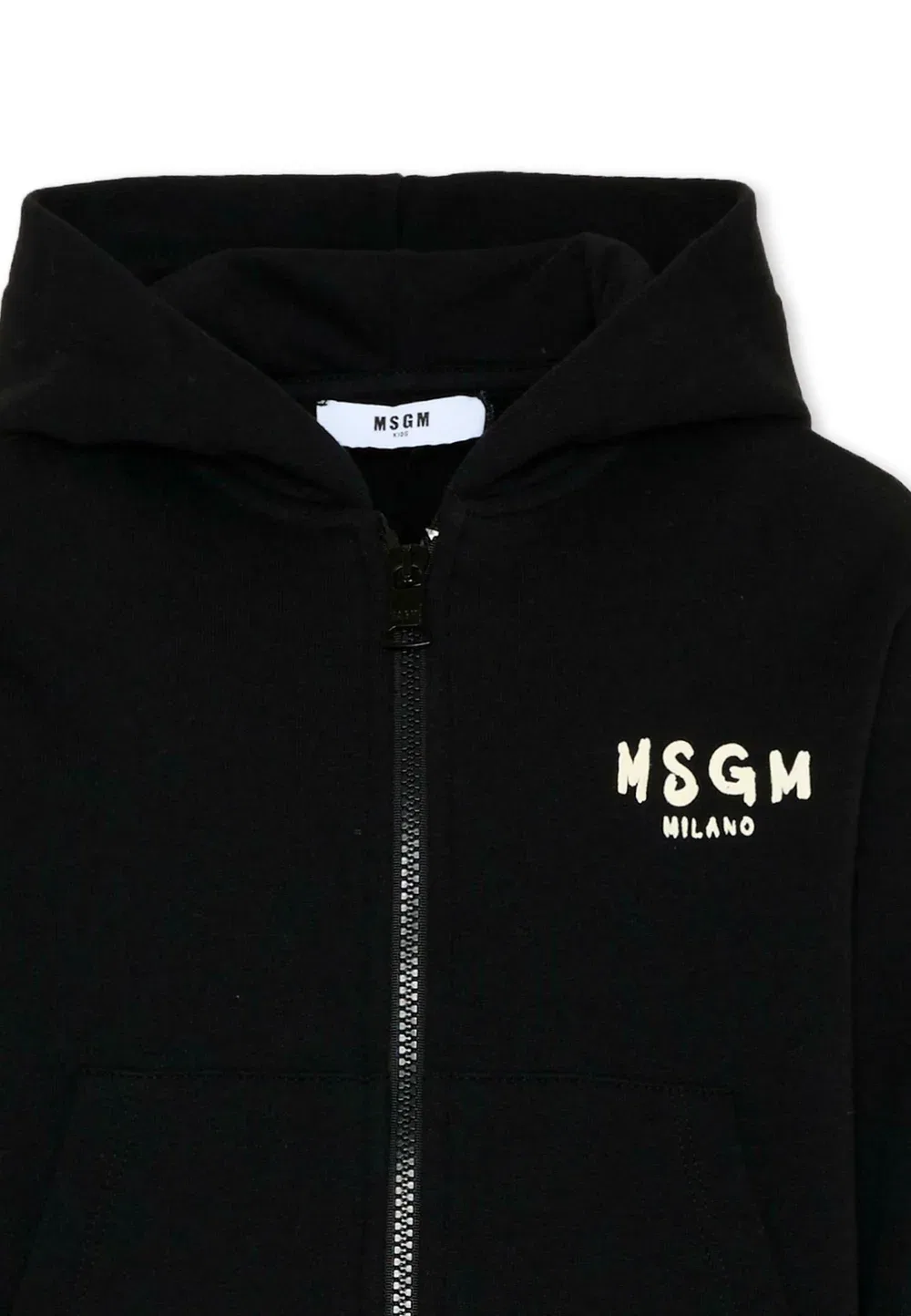 Толстовка унисекс Felpa на молнии Msgm, Black — фото 3