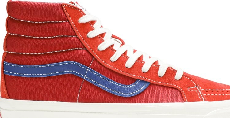 Кеды Vans OG Sk8-Hi LX Pompeian Red, красный — фото 2
