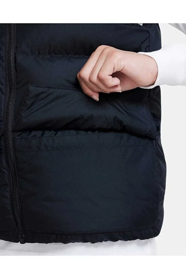 Детская синтетическая утепленная жилетка Nike, Black — фото 4