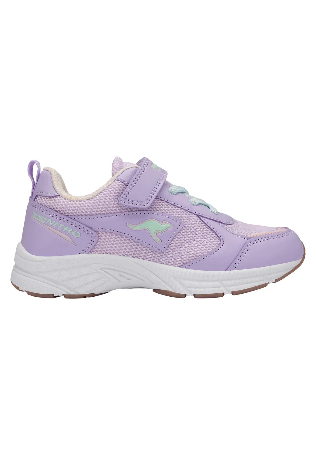 Детские кроссовки с липучкой K-Ni Chino EV Kangaroos, Lavender Mint