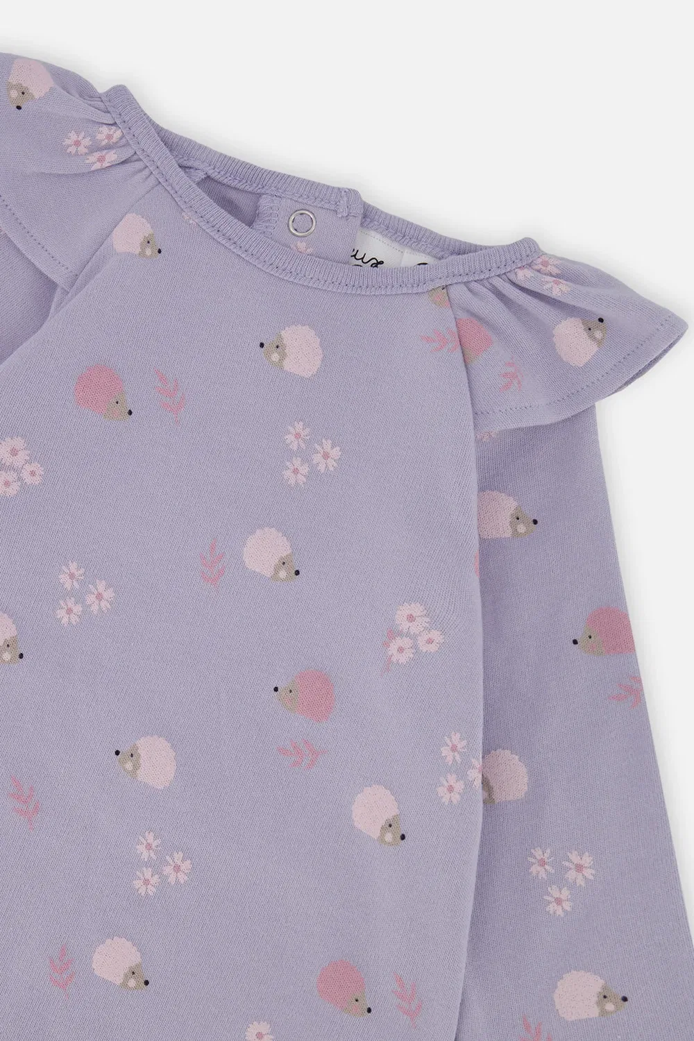 Детский комплект туники и леггинсов с принтом Purple Hedgehog Print Deux par Deux, Purple Hedgehog Print — фото 4