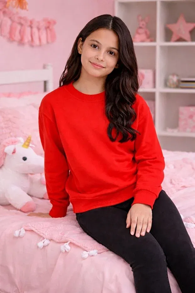 Детские свитшот для мальчиков хлопковый Yonca Outlet, Coral — фото 3