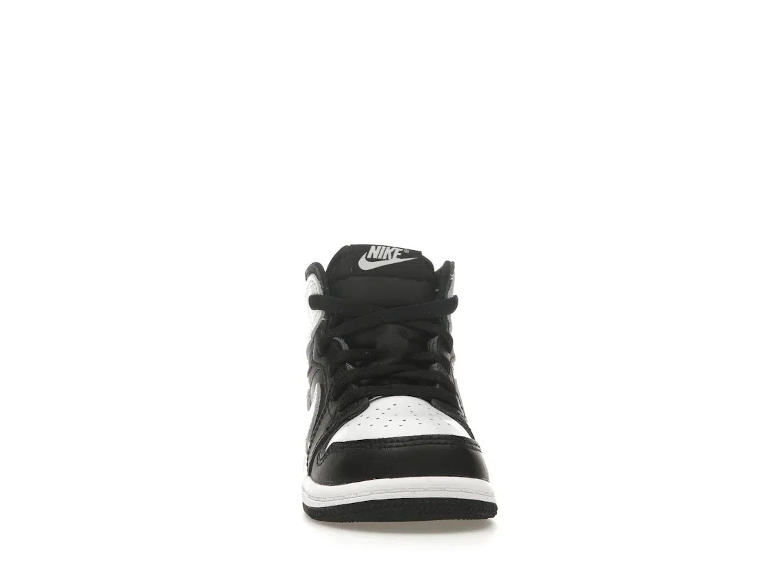 Детские кроссовки высокие с принтом Jordan 1 Retro High OG Jordan, Black White White — фото 2