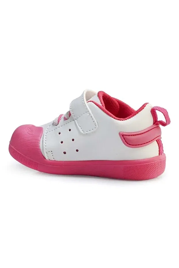 Детские ортопедические кроссовки для девочек с липучкой Oli First Step Vicco, Fuchsia — фото 4