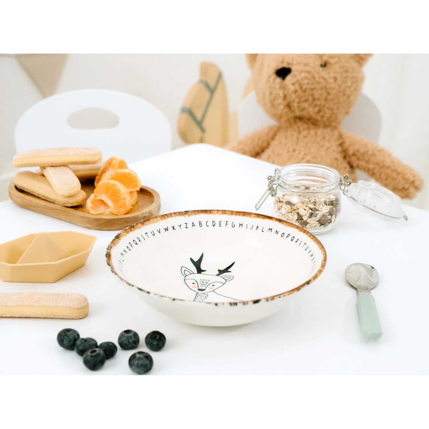 Детский набор посуды 3 предмета Freunde des Waldes Reh CreaTable — фото 4
