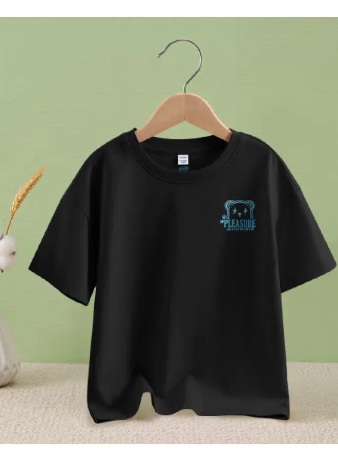 Jeanswest Футболка с коротким рукавом для мальчиков, черная