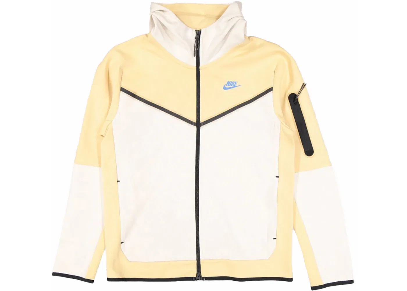 Мужская худи Tech Fleece Nike, Sesame/Light Orewood Brown/Light Photo Blue