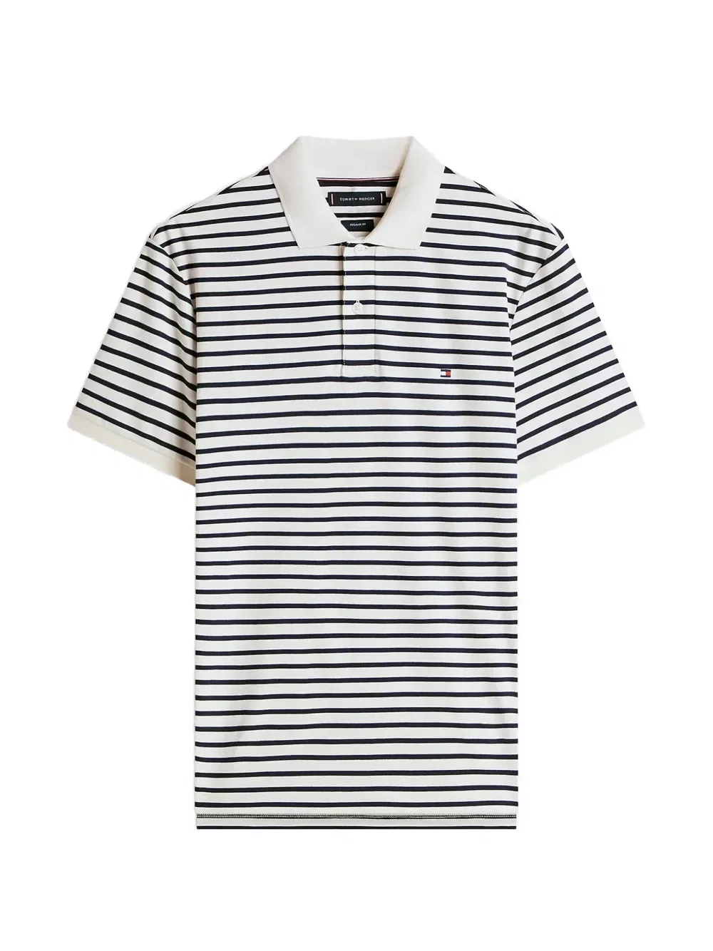 Полосатая рубашка-поло Tommy Hilfiger, белый