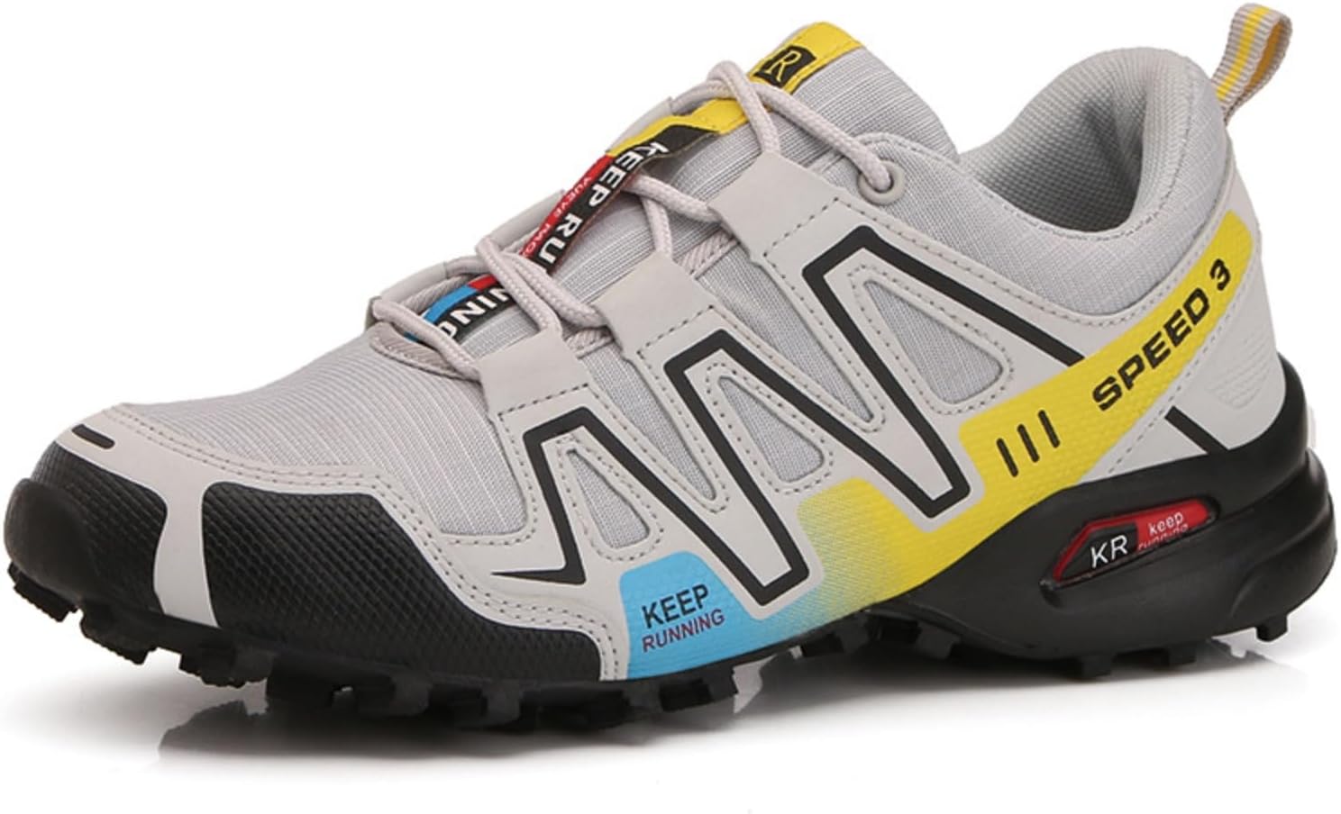 

Мужские низкие туристические кроссовки легкие, дышащие, с сеткой, для походов и улицы, всесезонный комфорт с противоскользящей резиновой подошвой, расширенные размеры 39-48 Azttoztto, желтый