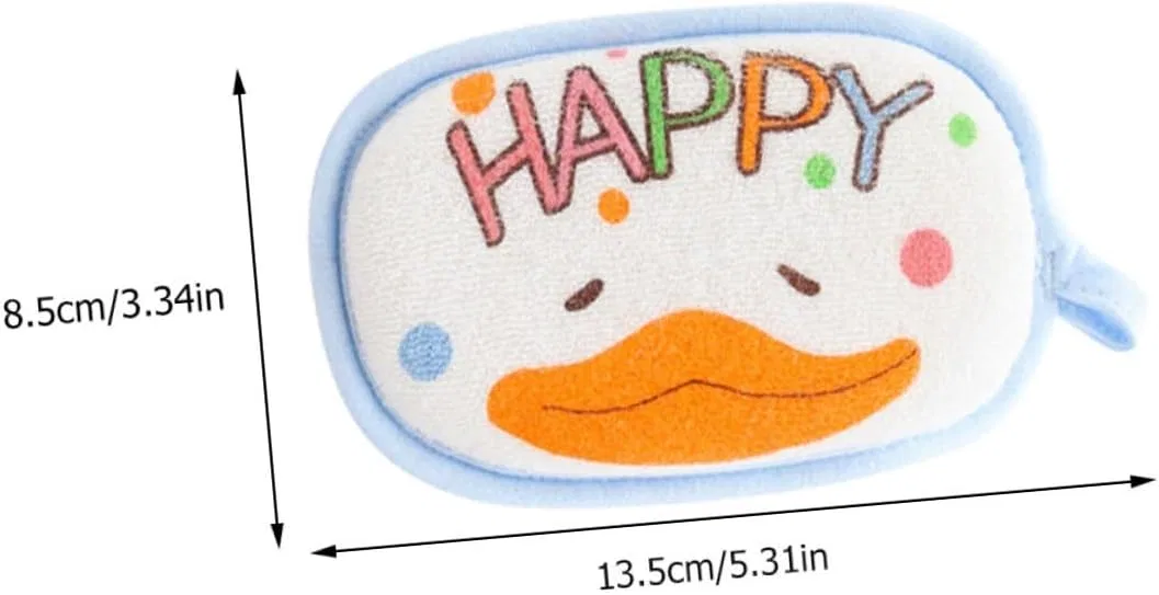 Мочалка для купания, 3 шт, хлопок, 13.5x8.5 см Generisch — фото 2