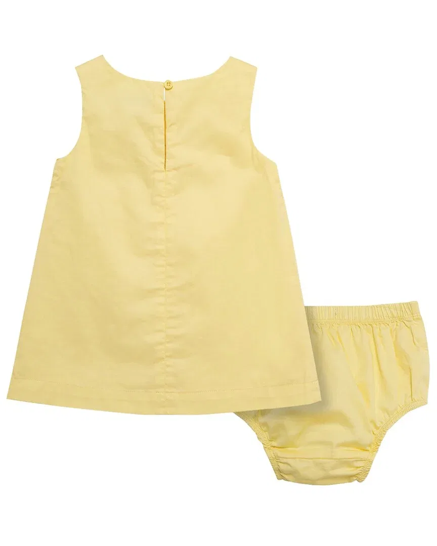 Детское платье-трапеция с бантами Habitual Bow Front Shift Dress, желтый — фото 2