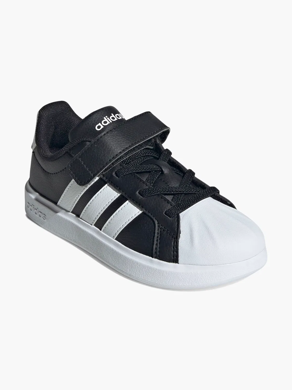 Детские кроссовки на липучках Adidas, черный