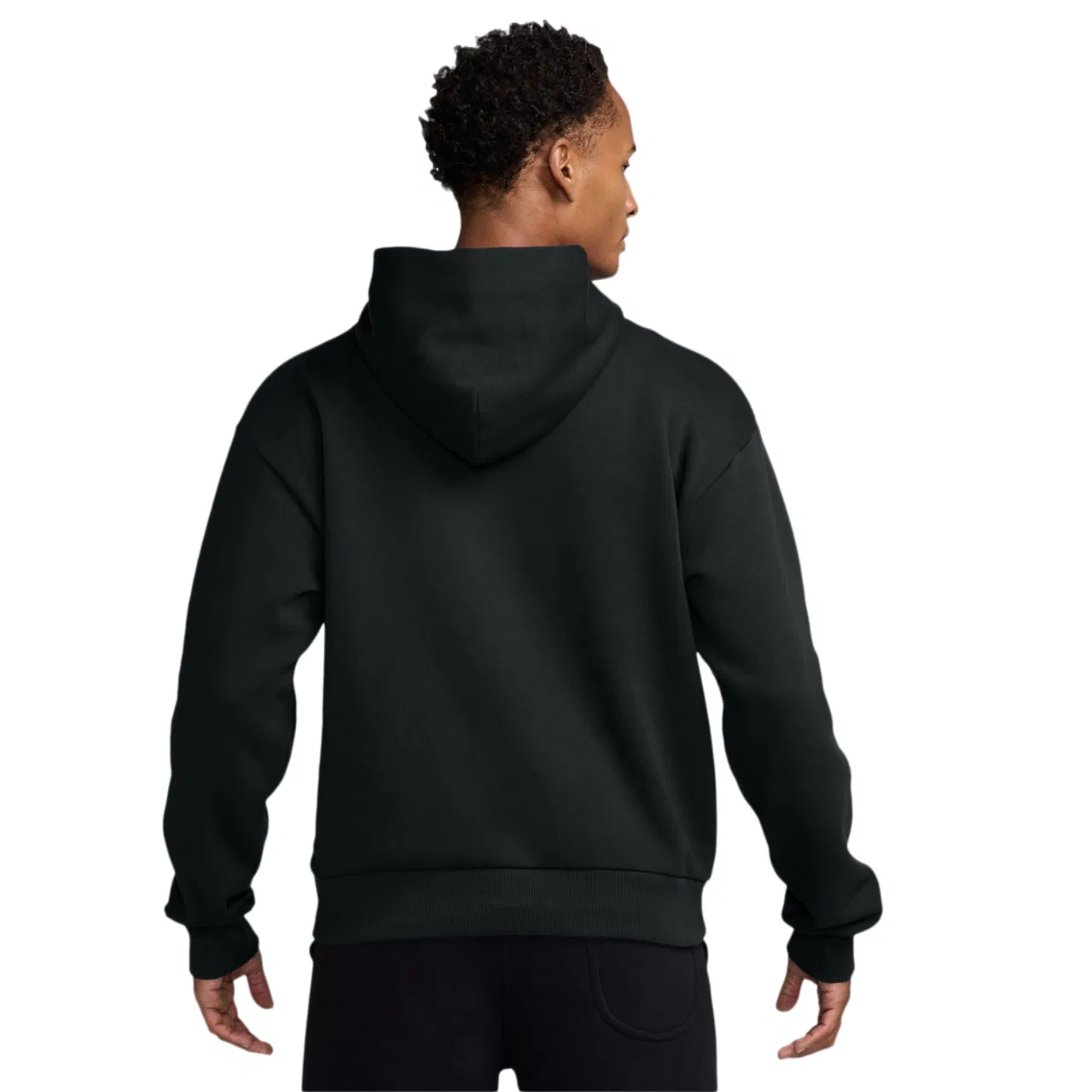 Мужской худи свободного кроя с фирменным принтом Nike Solo Pullover Concept Hoodie, Nike, Sail/Black — фото 2