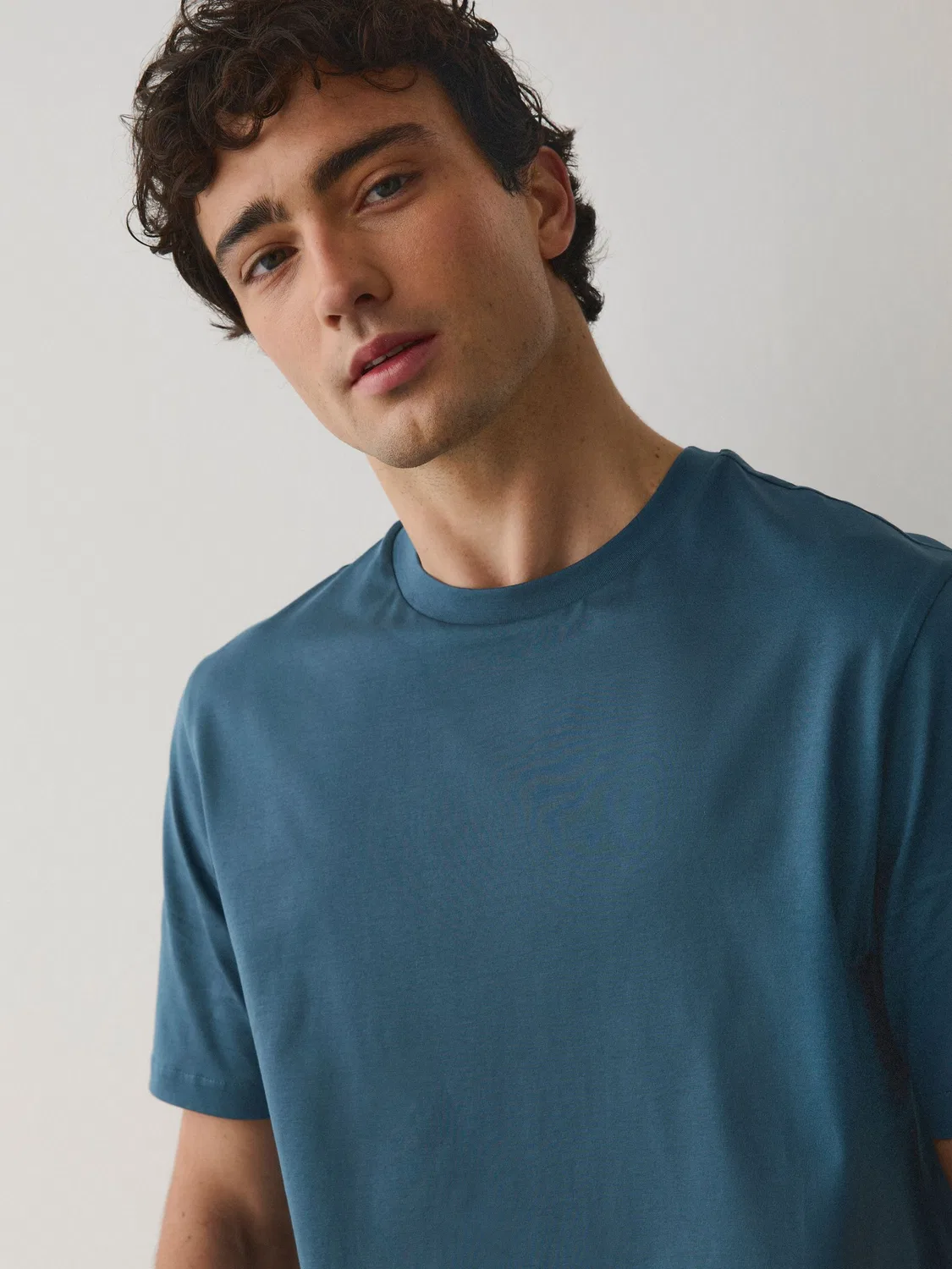 Футболка Regular Fit Signature SUPIMA Cotton Next, синий — фото 2