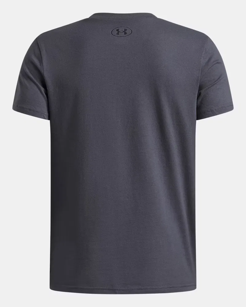 Футболка детская с коротким рукавом, быстро сохнущая, UA Sports Legend UnderArmour, Castlerock/Black — фото 2