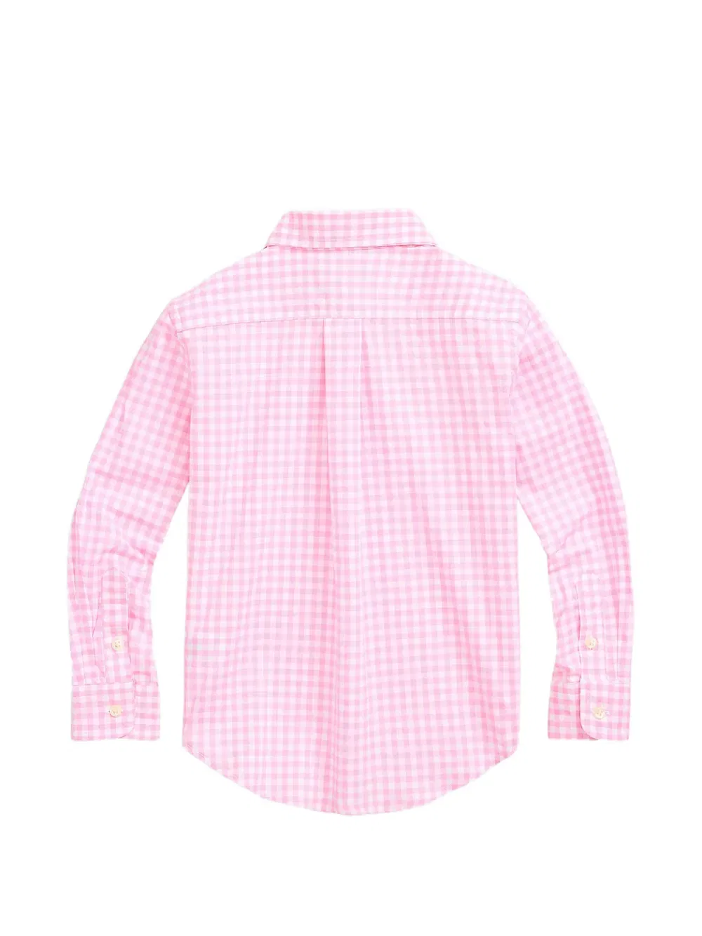 Рубашка в клетку Polo Ralph Lauren Kids, розовый/белый — фото 2