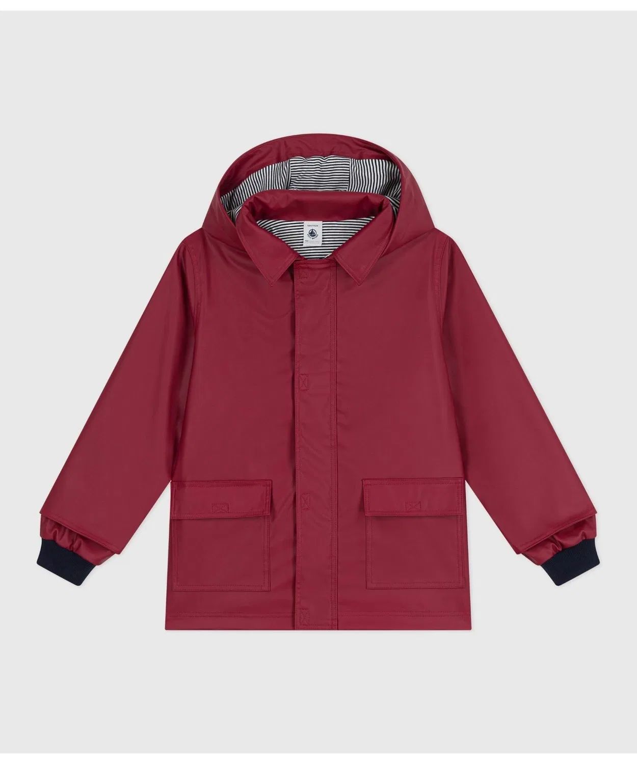 Детская куртка-парка с капюшоном Yacht Parka PETIT BATEAU, Красный