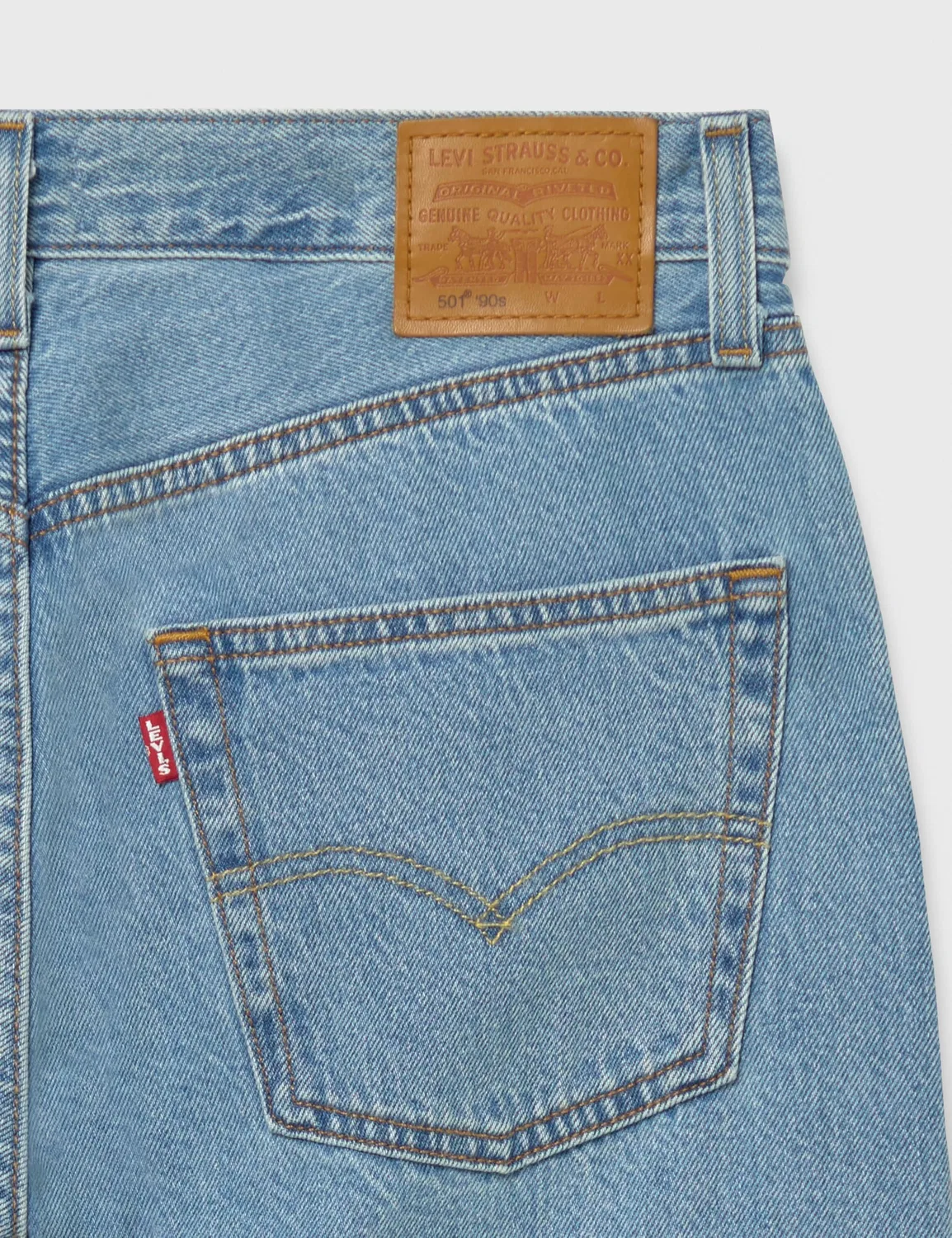 Женские джинсы с легким денимом 501 90s Levi's, Stone Today Mid — фото 4
