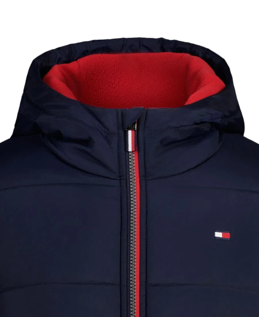 Пуховик для мальчика с логотипом Tommy Hilfiger, Navy Blazer — фото 4