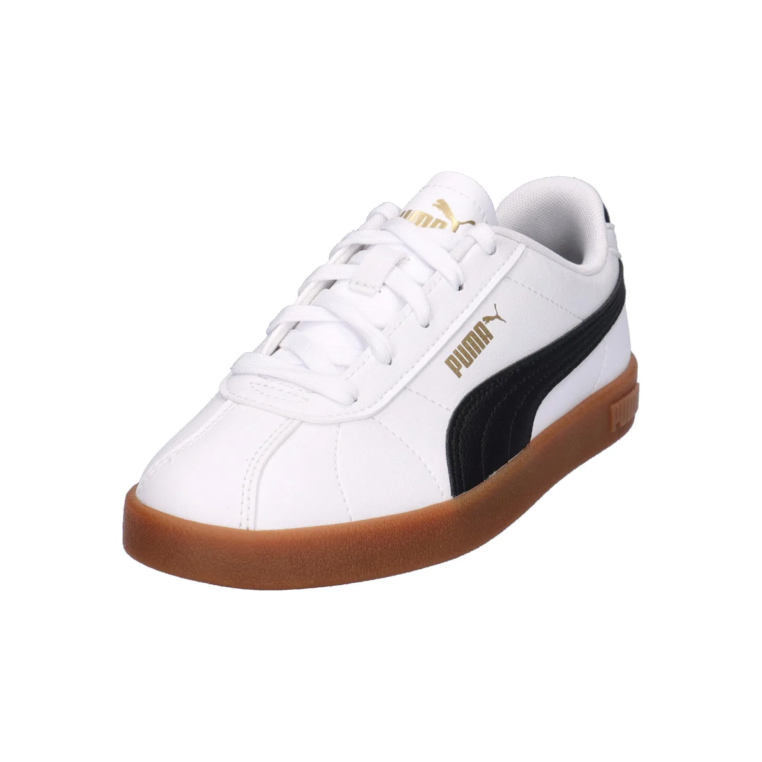 Детские кроссовки с гладкой искусственной кожей Club II SL Puma, Weiss — фото 4