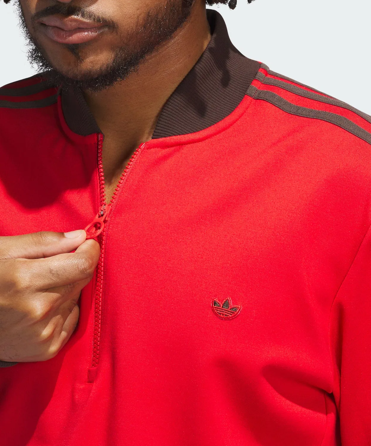 Мужской свитшот с длинным рукавомOriginal Golf 3st HZ Adidas, Red — фото 4