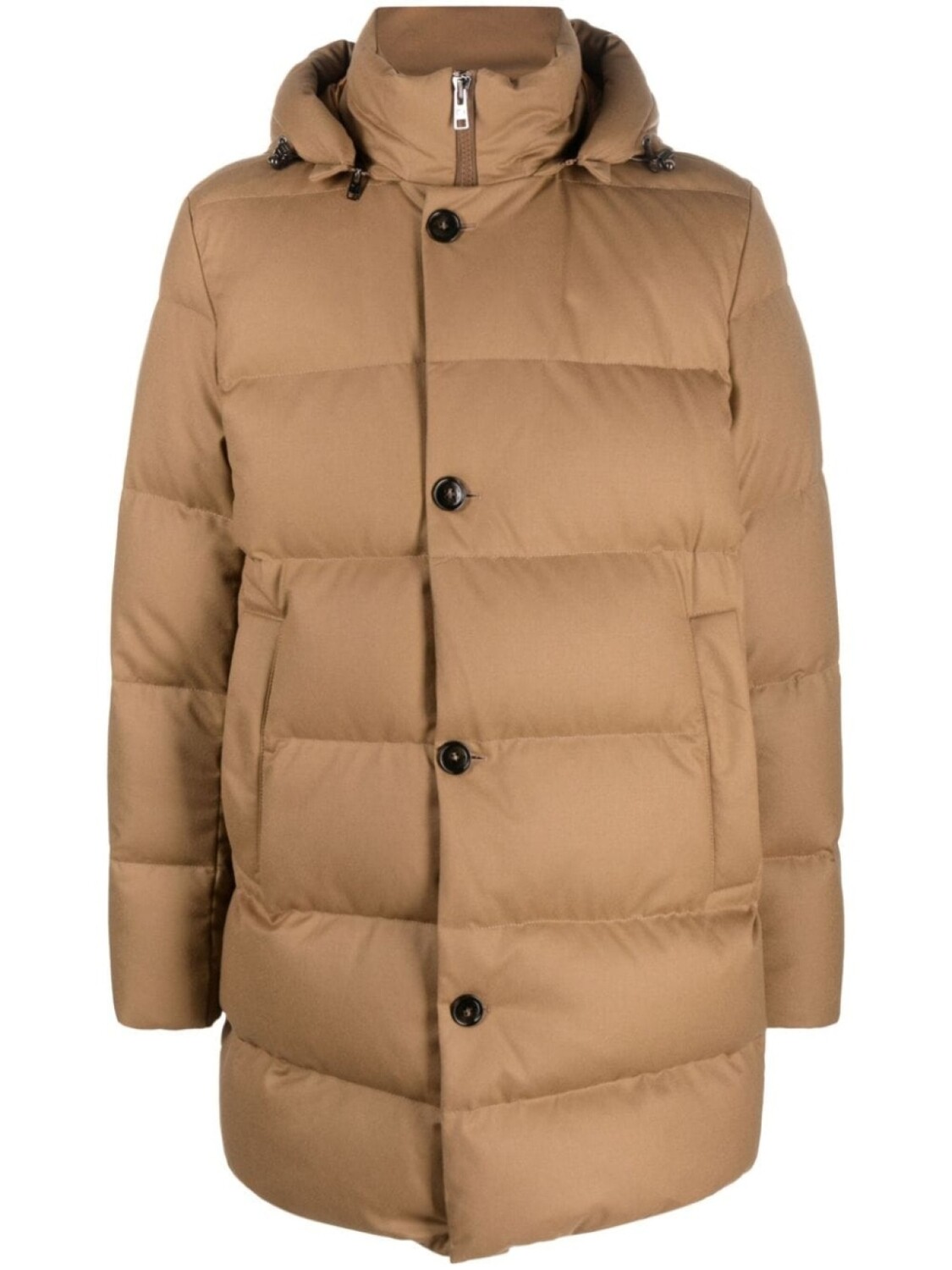 

Пуховик с капюшоном Woolrich, коричневый