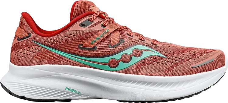 

Кроссовки Saucony Wmns Guide 16 Wide Soot Sprig, красный