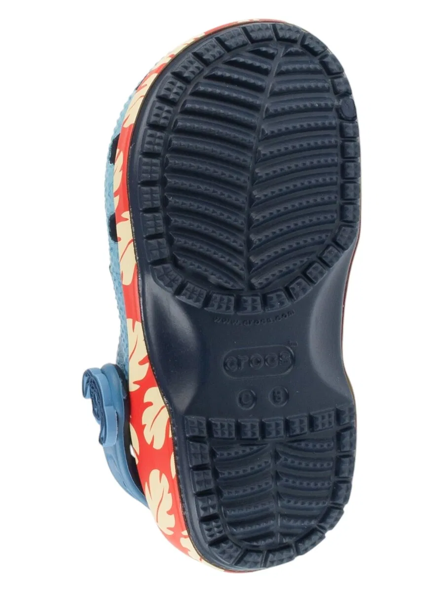 Сандалии Crocs 'Classic Stitch Clog T' синего цвета — фото 3