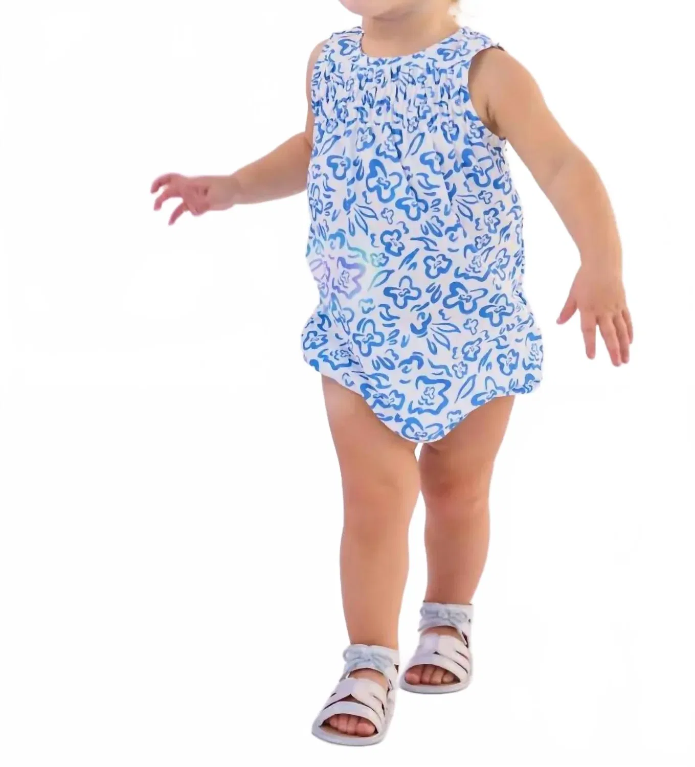Детский боди-комбинезон без рукавов с принтом Anita Sleeveless Bubble Romper Bisby, Matisse Blooms