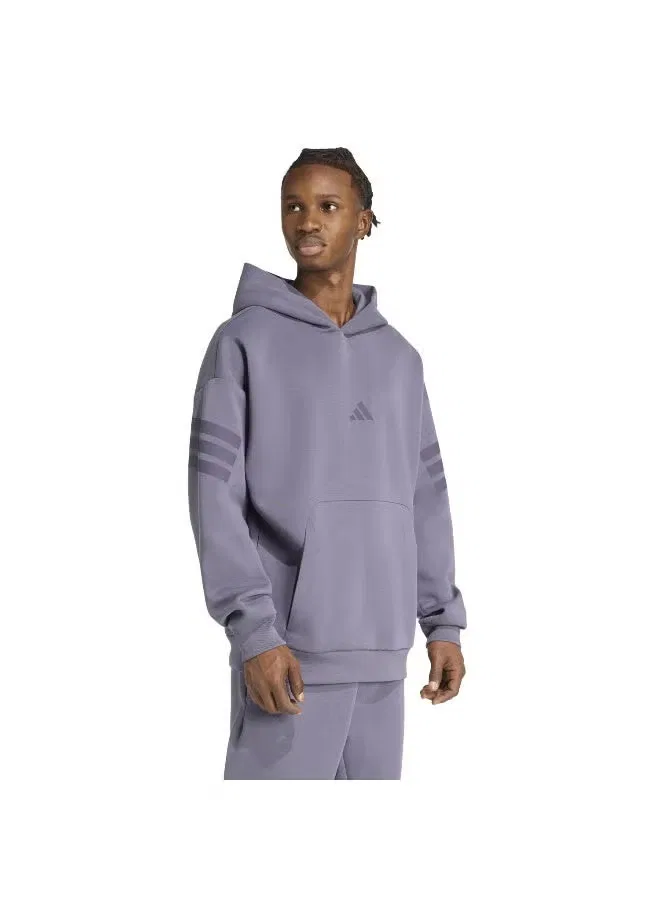 Худи с кенгуру-карманом M FI 3S HD Adidas, фиолетовый — фото 4