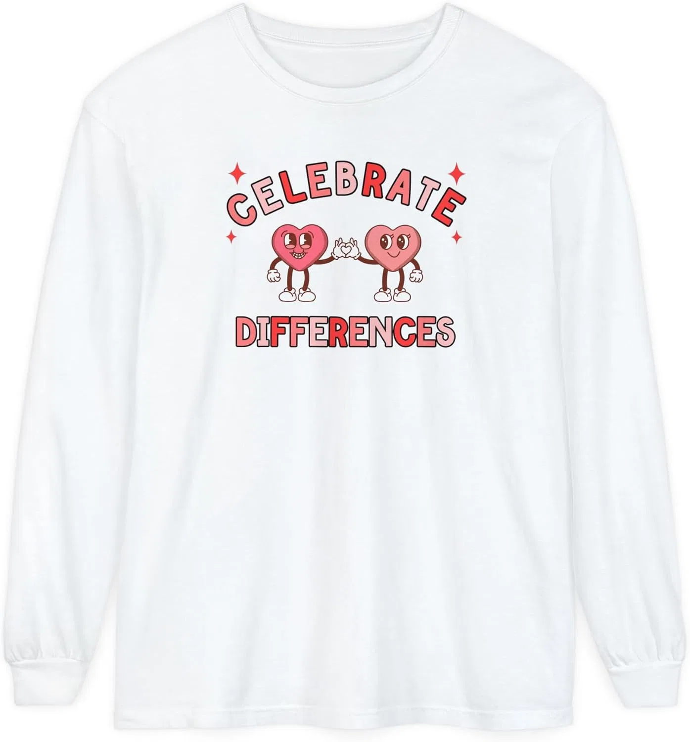 Футболка с длинным рукавом Celebrate Differences, белый