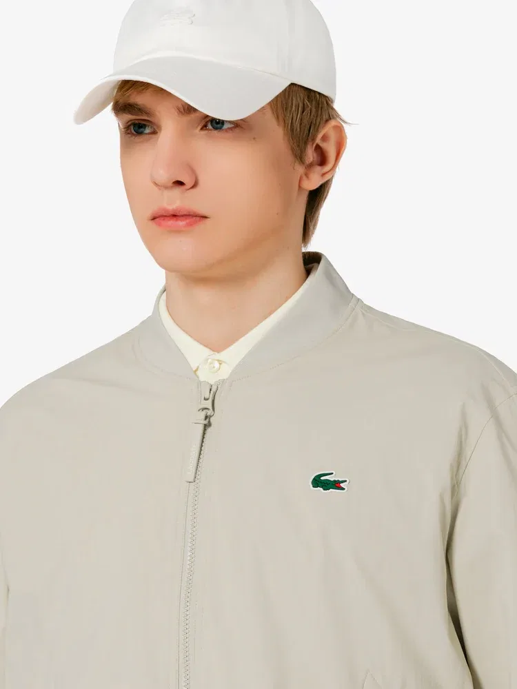 Куртка мужская, весенняя, модель Stadium LACOSTE, Beige — фото 2